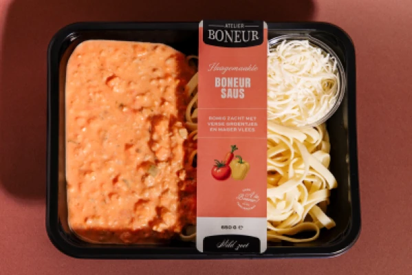Dagschotel Huisgemaakte Boneur Saus met pasta