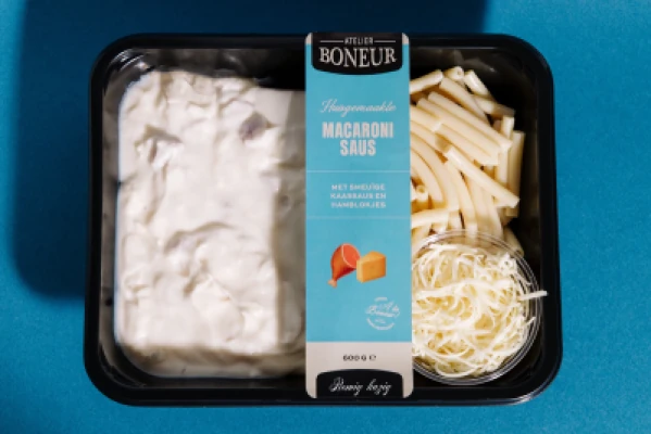 Dagschotel huisgemaakte Macaroni Saus met pasta