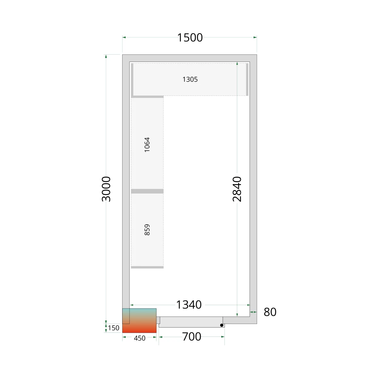 CR 150x300x212 NF