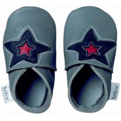 slofje astro ster grijs