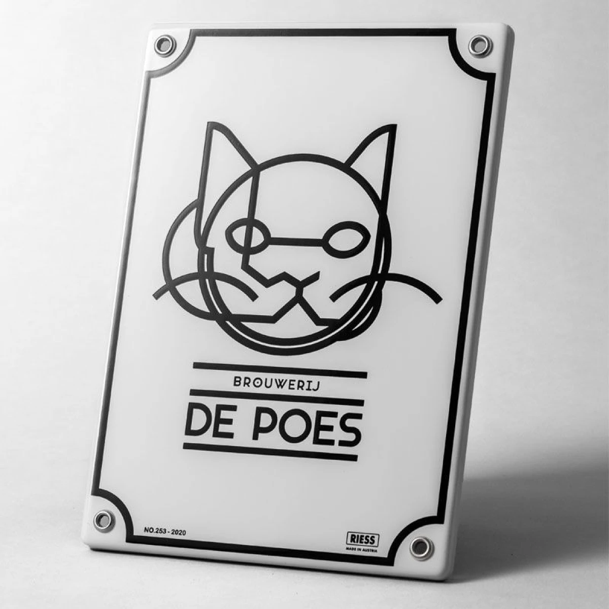 Emaillebord klein model